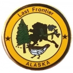 Alaska Pin State Emblem AK Hat Lapel Pins